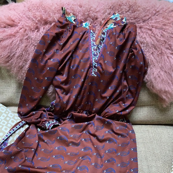 Vintage jersey dress The Wiley NY paisley s/m - Picture 15 of 16